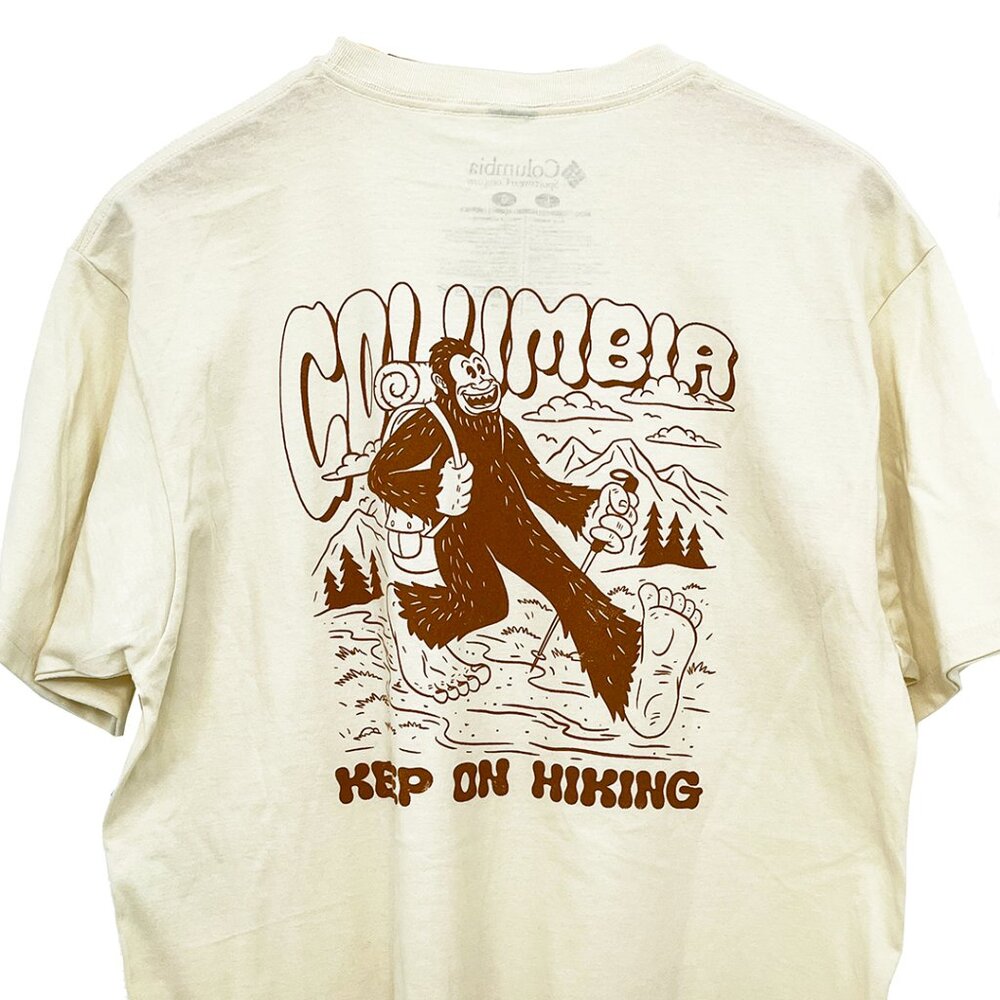 Bigfoot Keep on Hiking T-Shirt Columbia Sportswear Men's Large